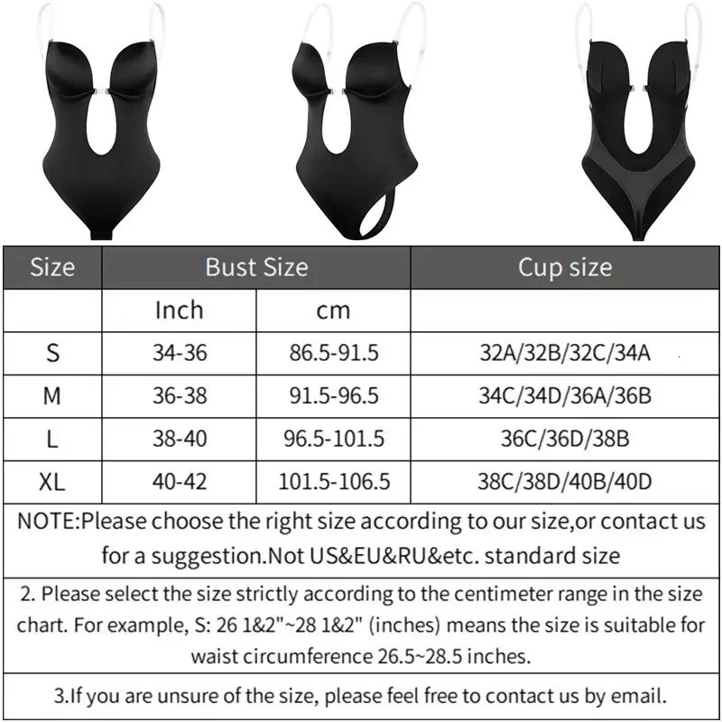 Womens full body shaping bra backless tight fitting thong invisible shape abdominal control strapless weight loss 250430
