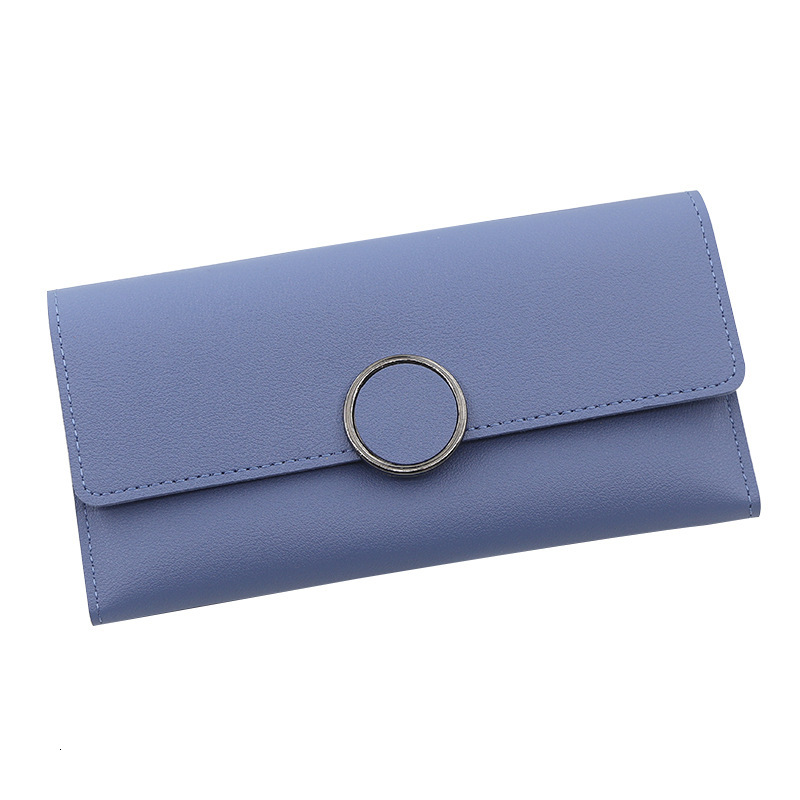 Designer Wallet New Women S Long Korean Edition Minimalist Handheld PU Fold Buckle Zero Wallet Multi Card Bag Luxury Wallet Key Pouch