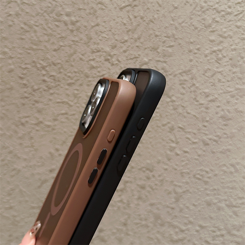 Matte Shockproof Armor for Magsafe Case For iPhone 16 15 14 Plus 13 12 11 Pro Max Wireless Charging Magnetic Hard PC Cover
