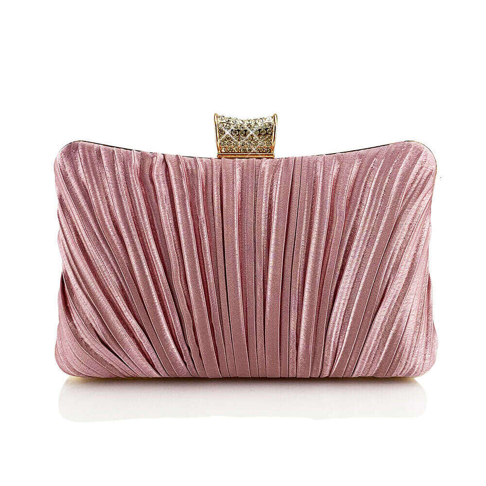 Dinner Bag Ruffle Drill Bit Dinner Dress Cheongsam Elegant Muse Hand Held Crossbody Women S Bag KQ