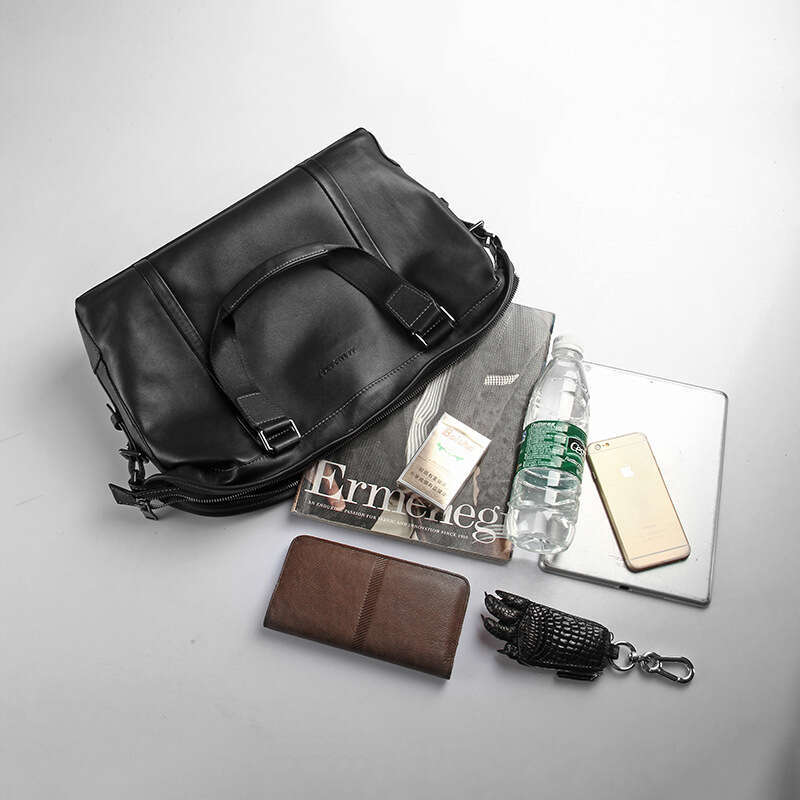 Luxury Bag Designer Casual Genuine Leather Fashion Men S Handbag Large Capacity Horizontal Computer Bag Top Layer Cowhide Business Briefcase
