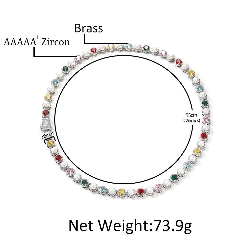 UWIN Retro Women Bracelet Vintage Gem ZIRCON Ruby Stone Pearl Bracelet 18K Gold Plated Jewelry