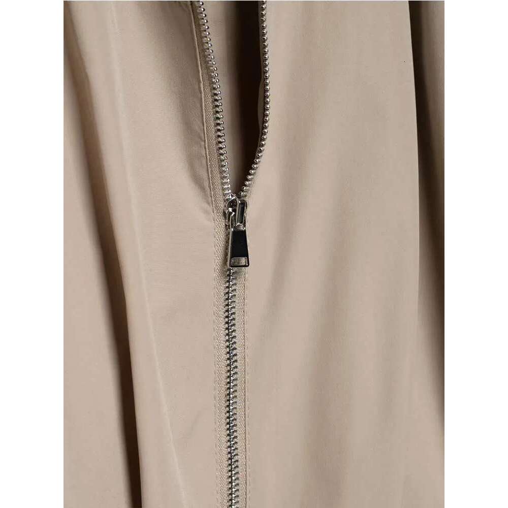 Women Summer Loose Jackets Coats 2025 Casual Solid Zipper Pleated Female Elegant Street Short Jacket Outerwear