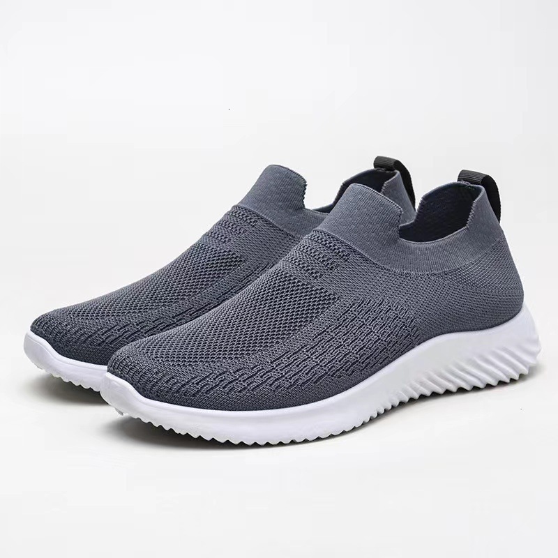 Spring Summer One Step Casual Flat Heel Men S Sock Mouth Flyknit Breathable Sports Shoes Ddmysaturn