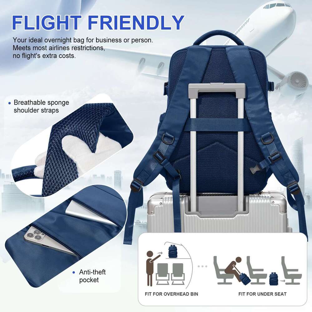 Men Travel Backpack Ryanair 40X20x25 Airplane Cabin Bags Vacuum Waterproof Hand Lage Laptop Backpacks High Quality Carry-Ons