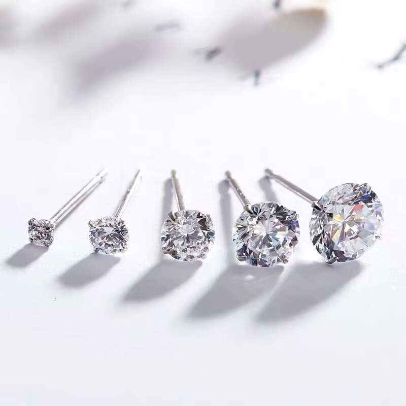 Elegant 18K White Gold Lab Grown Diamond Earrings Custom Jewelry Gift for Women with Real Diamonds