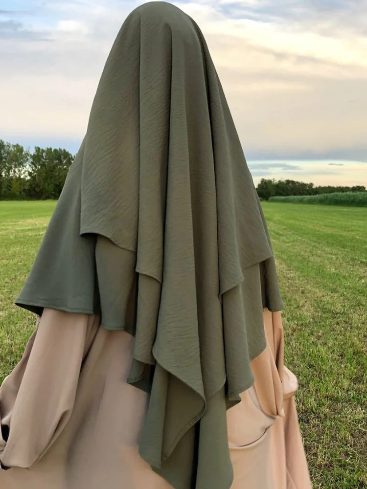 Ramadan Muslim Woman Abaya Islam Arabic White Turbans For Women Robe scarf Turkey Black Khimar Hijab Women Clothing Dress Veil 250420