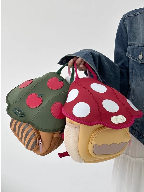 New Mini Cute Mushroom Backpack with Advanced Design, Popular Cute Treasure Series Children's Backpack
