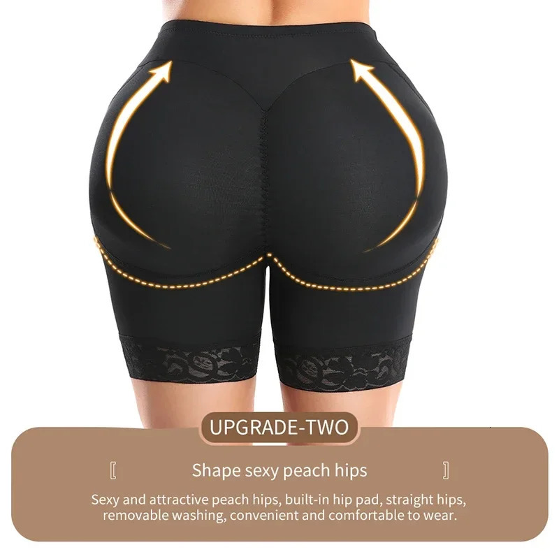 Womens High Waist Trainer Body Shaping Shorts Abdominal Control Weight Loss Hip Lift Lace 250430