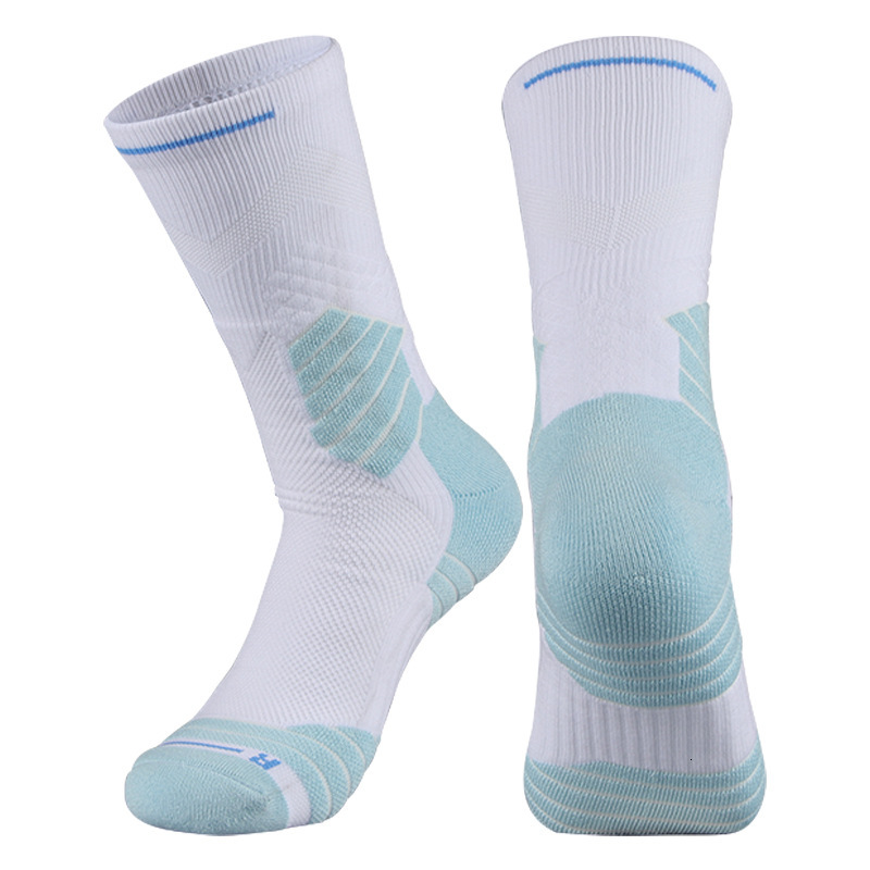 Bullfighting Basketball 2.0 Thickened Towel Bottom Men's High Top Running Practical Professional Long Mid Barrel Elite Sports Socks