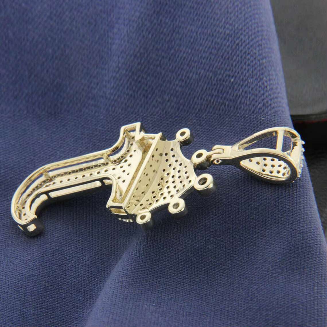 J Letter Round Cut Studded Moissanite VVS Customized Pendant Full Iced Hip Hop Style Unique Pendants Charms