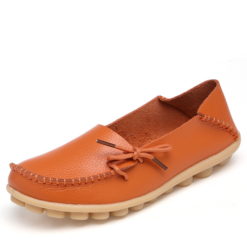 Large Size Two Layer Leather Breathable Anti Slip Mother S Cow Tendon Sole Shallow Mouth Women S Shoes Sandals Flat Nurse S Shoes Ddmysaturn