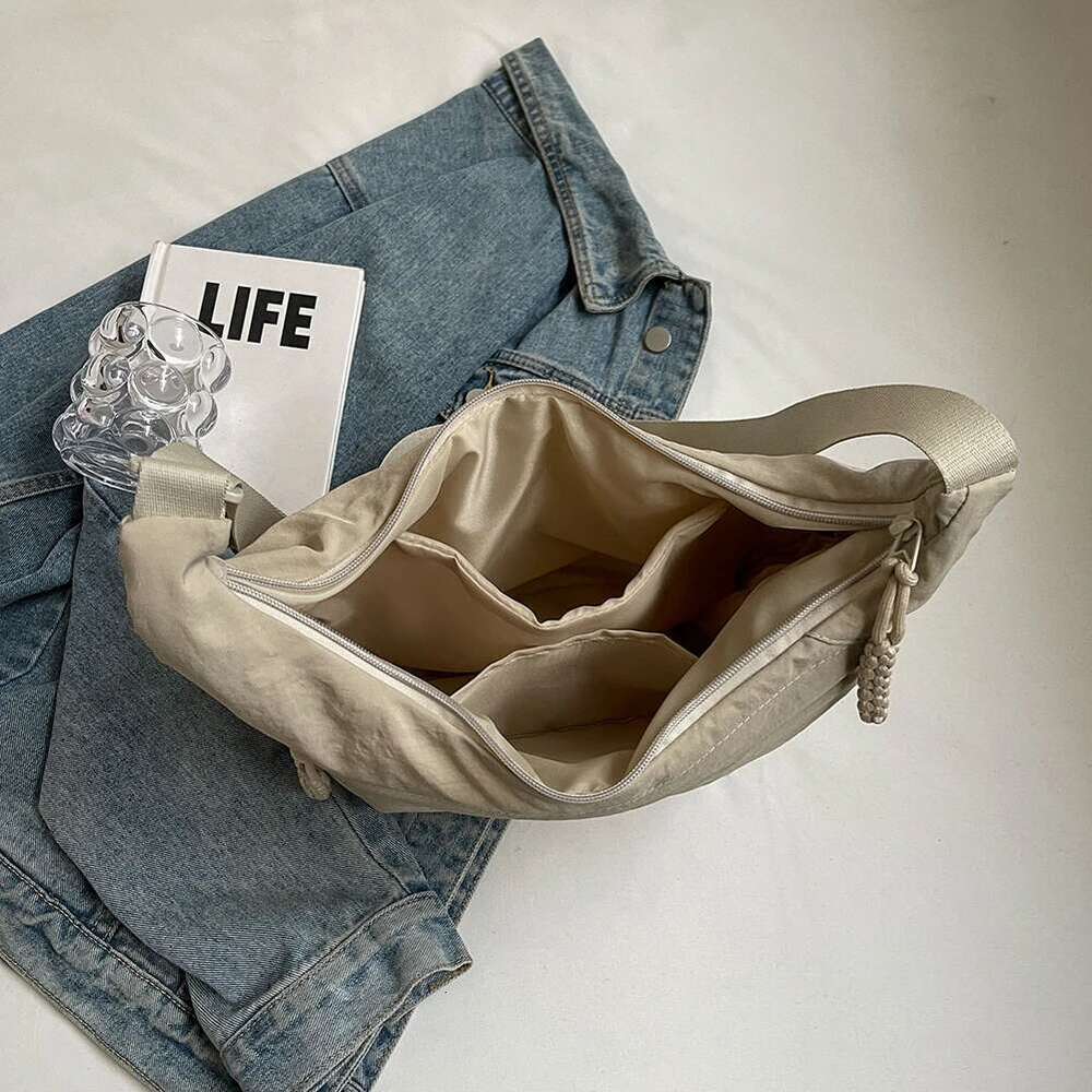 Women Hobo Sling Multi Pockets Crescent Crossbody Large Capacity Daily Messenger Adjustable Strap Outdoor Travel Bag Bag