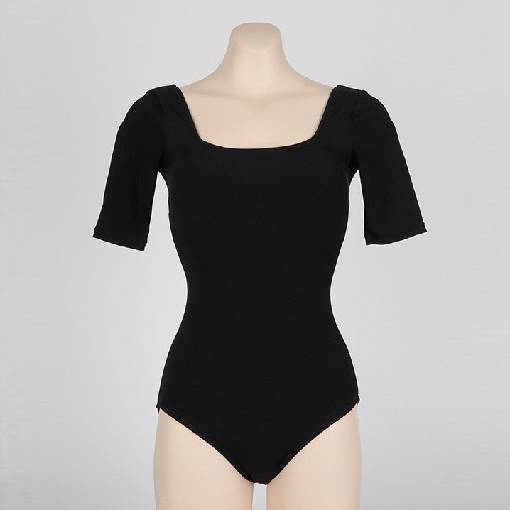 Swimsuit one-piece triangle backless ins student sexy girl solid color slimming women's hot spring swimming suit