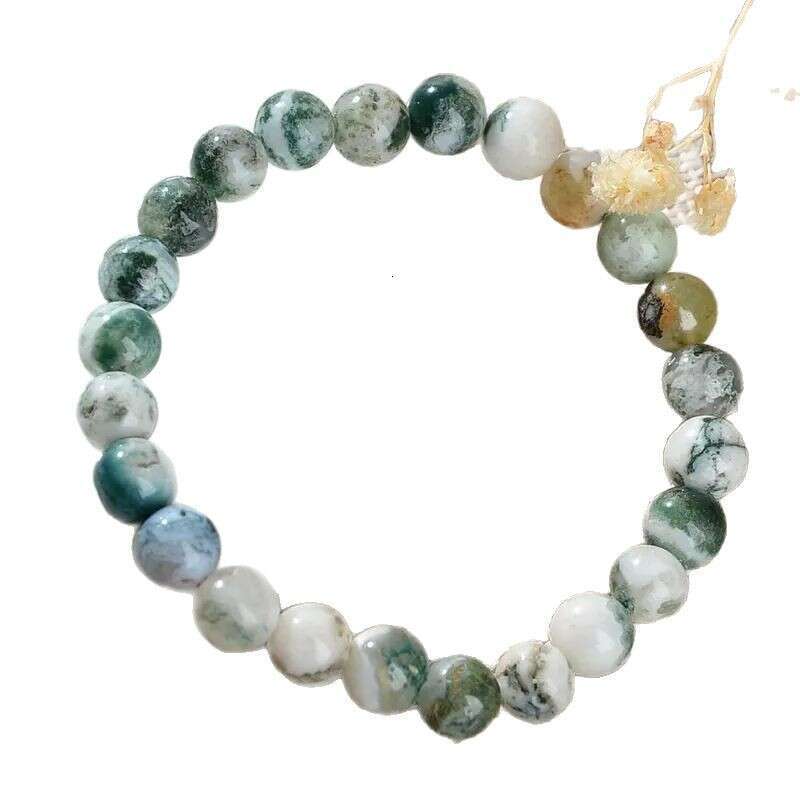 Temu's new hot selling natural stone Indian agate bracelet, high-end sports unisex bracelet