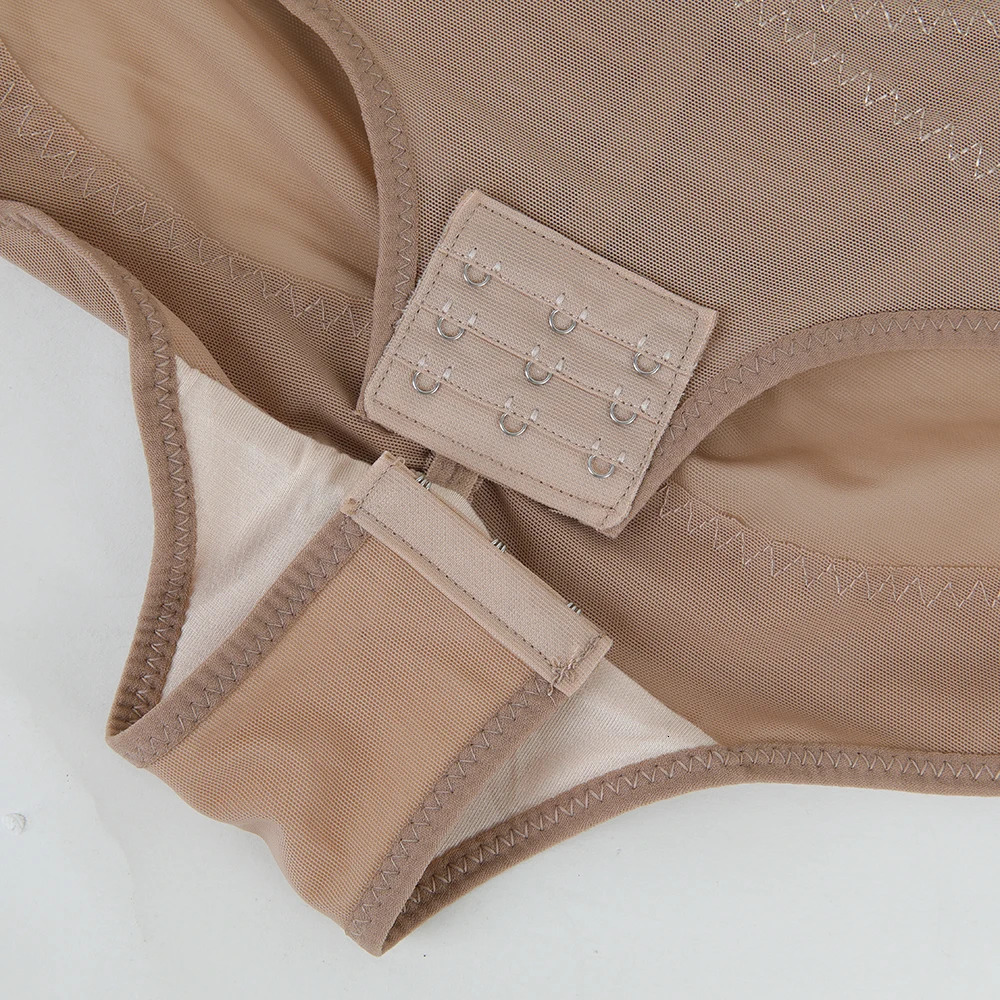 Womens cross abdominal control shaping clothing sexy mesh weight loss waist fabric tight fitting clothes thin breast cups body buttocks lifting machin