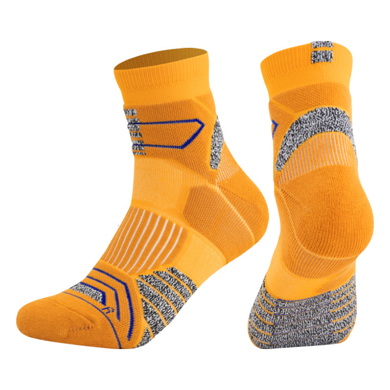 Summer sweat absorbing summer mid tube towel bottom basketball soc, thick men's anti slip and odor proof soc