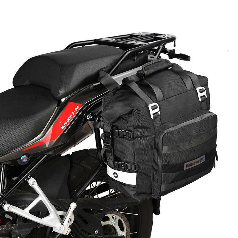 Rhino quick release side shelf bag, long-distance motorcycle travel riding backpack, commuting waterproof