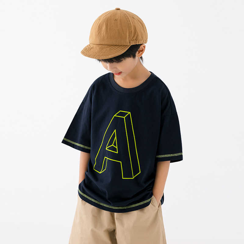 Ek Childrens Clothing Simple and Versatile Boys Pure Cotton Short Sleeved Tshirtw Ithv Isiblet Hreadm Ids Izec Hildrenss Tylisha Ndp Ersonalizedt Opt 