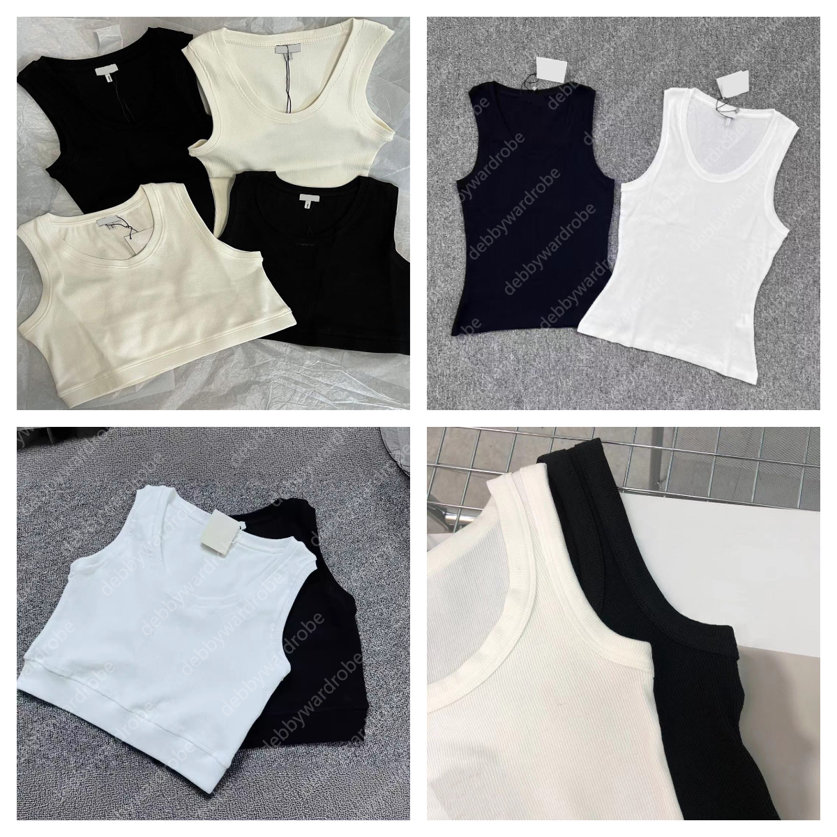 crop top designer tshirt women vest Knits Tee Regular tank tops Cotton shirt Tanks Embroidered Shorts designer t shirts for womens clothes Sportwear Fitnes Clothing