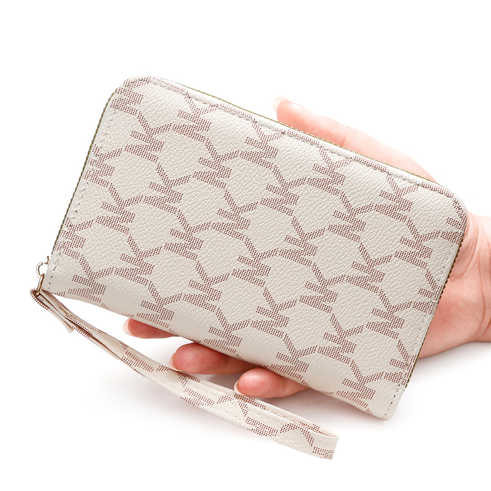 Designer Wallet New Printed Single Pull Women S Business Commuter Large Capacity Zipper Wallet Artistic Handbag Luxury Wallet Key Pouch