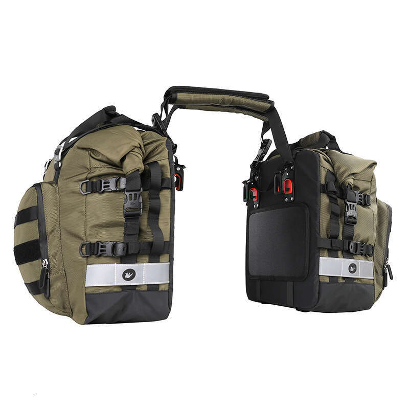 Rhino quick release side shelf bag, long-distance motorcycle travel riding backpack, commuting waterproof