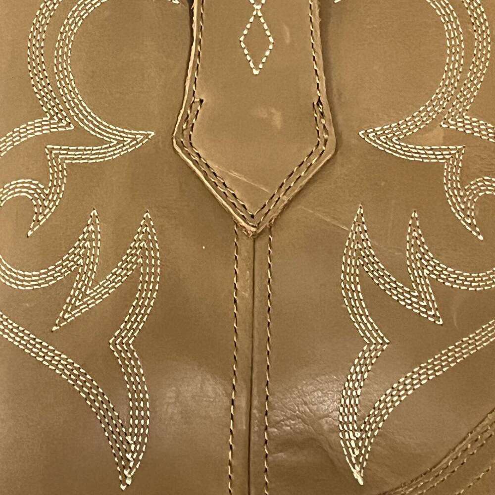 Chic Embroidered Brown Cowboys' Shoes: Perfect Fit for Fashionable Gentlemen Okimoz