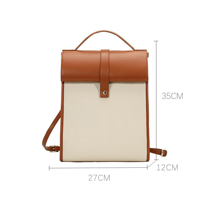 Small niche design women's backpack computer commuting women's backpack leather new fashionable casual waterproof backpack