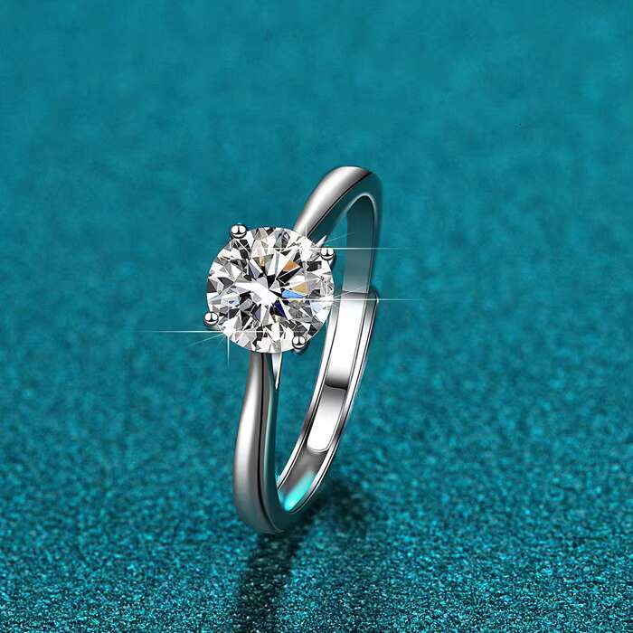 Wholesale Moissanite Diamond 925 Sterling Silver Ring for Women