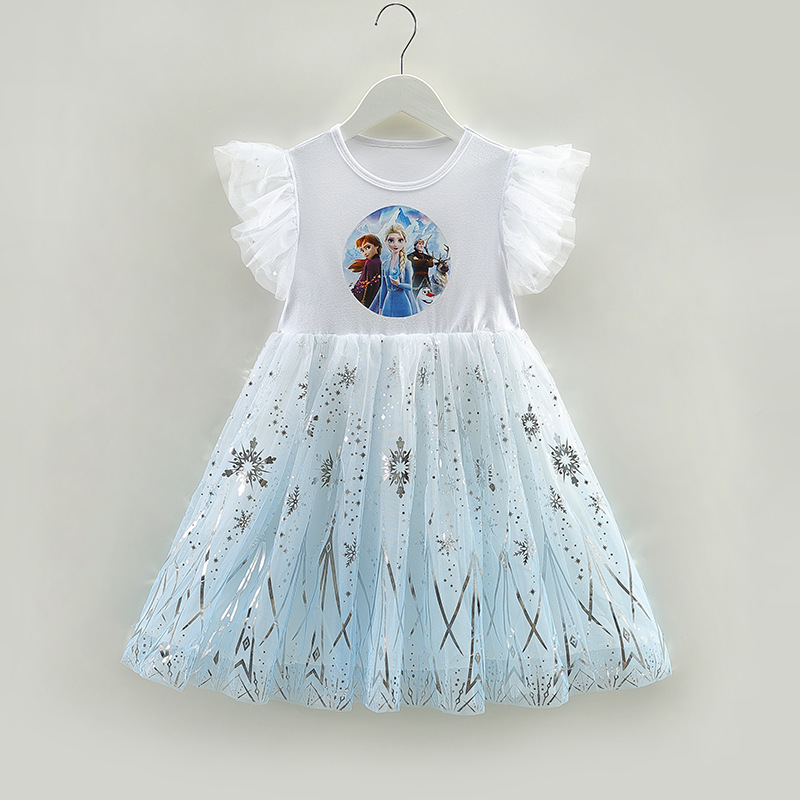 DISNEY Kids designer clothes princess dress kids clothes girls' Elsa dress baby girl girls designer clothes