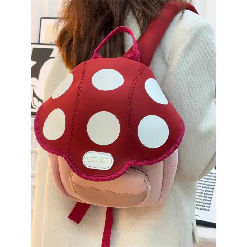 New Mini Cute Mushroom Backpack with Advanced Design, Popular Cute Treasure Series Children's Backpack