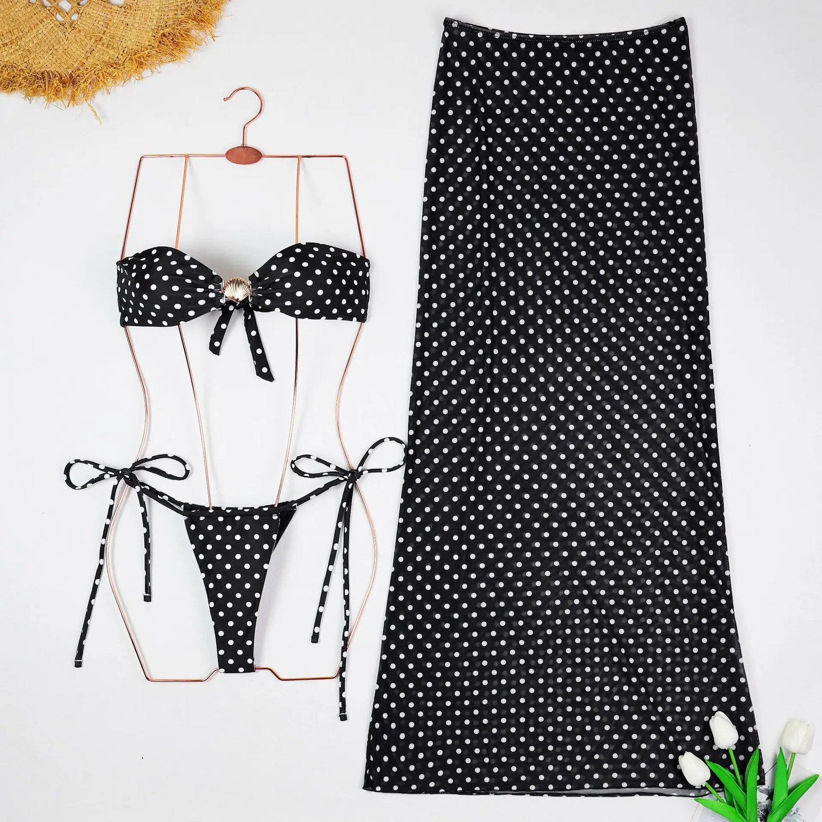 Push Up Sexy Micro Bikini 2025 Women Swimsuit Polka Swimwear Thong Bikinis Set Brazilian Beach Wear Bathing Suit Biquini Female 250428