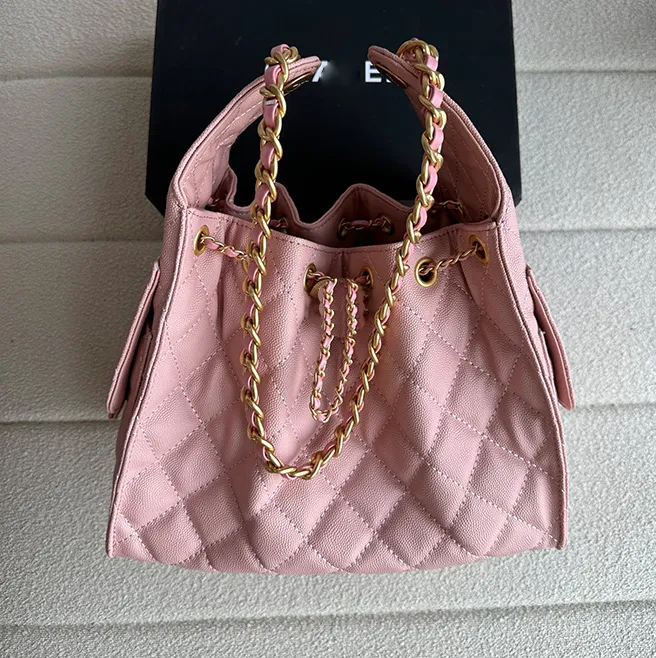 10A tote Designer Shoulder Bag chain bucket bag for women handbag luxury 25c hobo bag caviar leather purse lady Ladies capacity Work Crossbody Bag large wallet 40cm