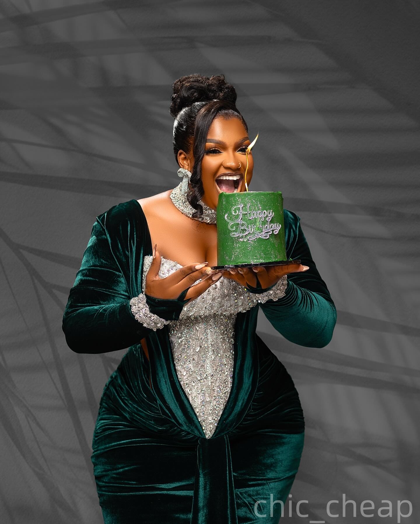 Mermaid Dark Green Plus Size Prom Dresses 2025 Velvet Crystals Full Sleeves Evening Formal Party Second Birthday Engagement Gowns Dress For Special Oc