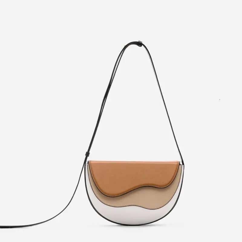 New Saddle Bag Shoulder Crossbody Bags for Women Hit Color Patchwork Bolsa Niche Underarm Bolsas Small Square Bolsos Mujer