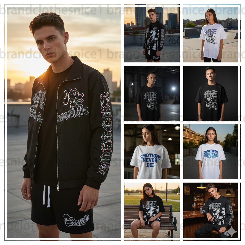 mixed emotions shirt men hoodie designer t shirt Mens Y2k hoodies Letter tee High Street summer fashion hip-hop retro casual cotton printed shorts sleeveds