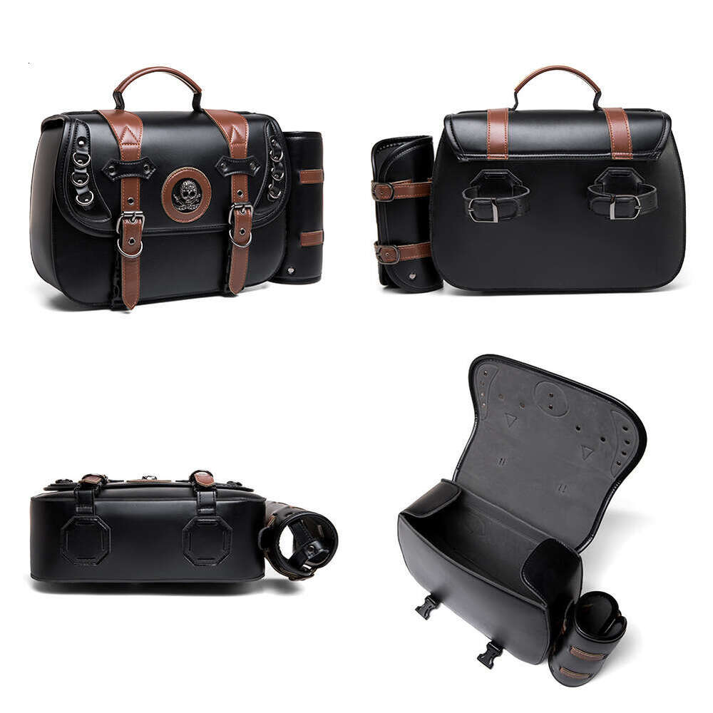 TEMU Motorcycle Harley Prince Cruise Modified Knight Box Side Bag