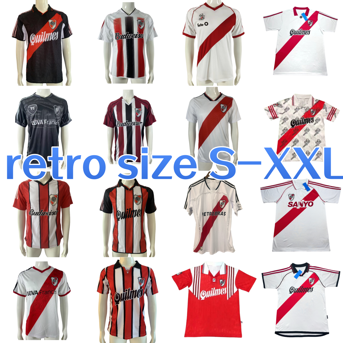 1987 1995 1996 1997 river plate retro soccer jerseys 86 87 95 96 97 98 04 06 Caniggia Gallego Alzamendi Norberto Alonso vintage football shirt 2000 2001