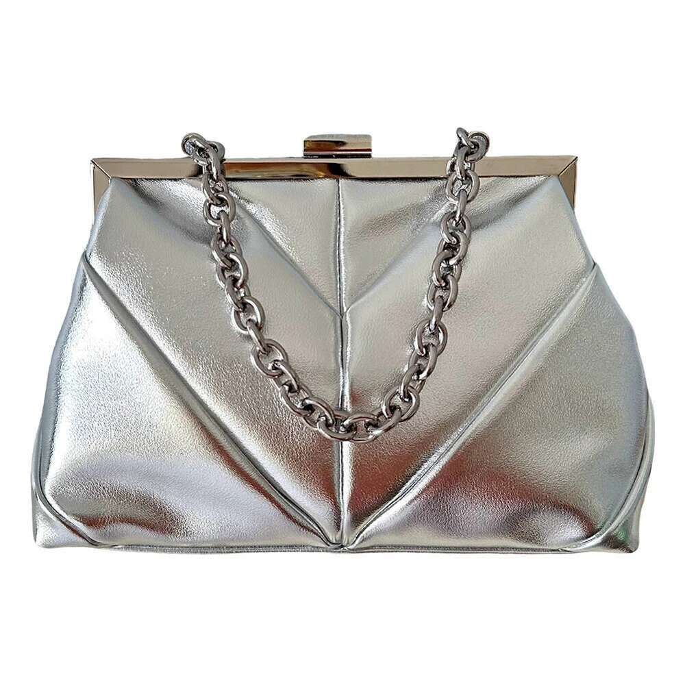 High-end Banquet Dumpling Bags PU Fashion Chian Handbag Solid Classy Evening Clutch Purse Wedding Prom Party Clip Dinner Satchel