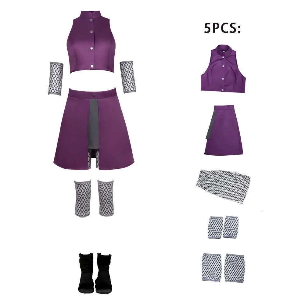 2024New Anime Ninja Ino Shika Cho Cosplay Boar Deer Butterfly Halloween Costumes For Woman Adults Role Play Party