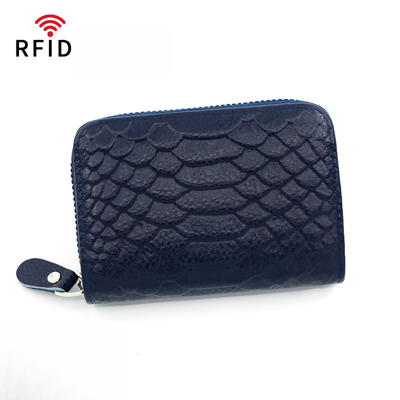 Designer Wallet Snake Skin Pattern Organ Cow Pickup Bag RFID Anti Theft Holder Clip Color Bank Card Change Certificate Package Luxury Wallet Key Pouch