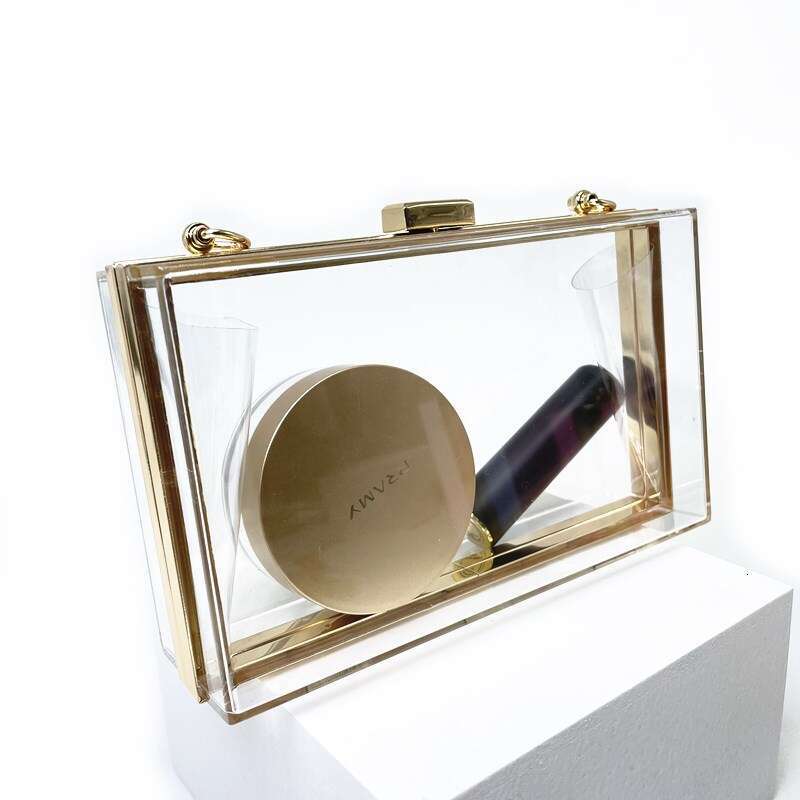 Dinner Bag New Acrylic Small Square Summer Candy Color Transparent Box Banquet Women S Chain Bag KQ