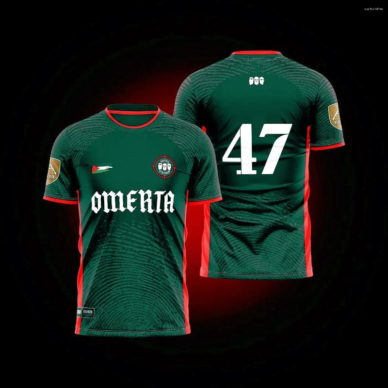 Men's T Shirts OMERTA Boxing 3D Print Breathable Summer Training T-Shirt Quick-Dry Streetwear Casual Sportswear Round Neck Unisex