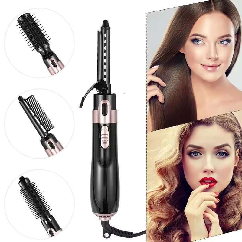 High quality Leafless profession salon styling devices anion 4 in1 hot Hair straightener multifunction hair dryer