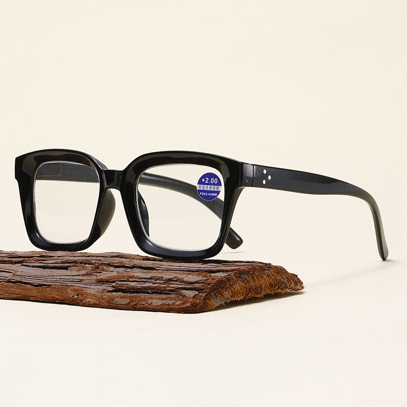 Sunglasses Oversized Square Men Reading Glasses Women Retro Brand Designer Flat Top Big Frame Prescription Eyewear Anti Blue Light