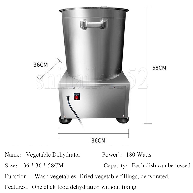 Commercial Salad Spinner Vegetable Water Oil Spinning Dehydration Machine