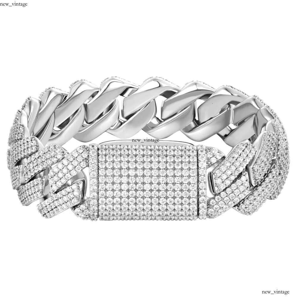 Miami Moissanite Cuban Link Pass Dimond Tester 12Mm Wide Micro Paved 2 Row Diamond Iced Out Chain Necklace Rapper Hip Hop Gold Jewelry Chains For Men 