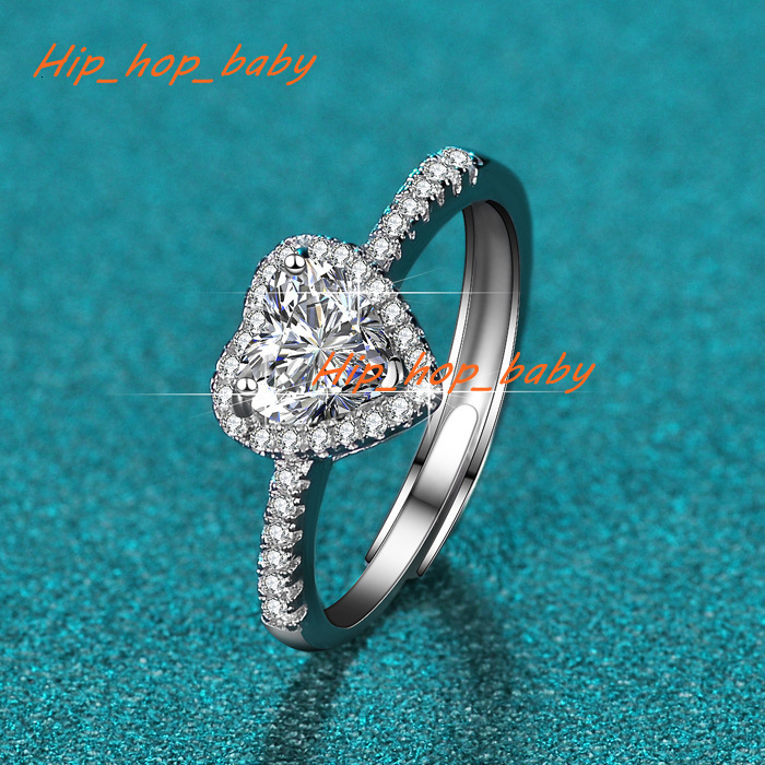 Wholesale Moissanite Diamond 925 Sterling Silver Ring for Women