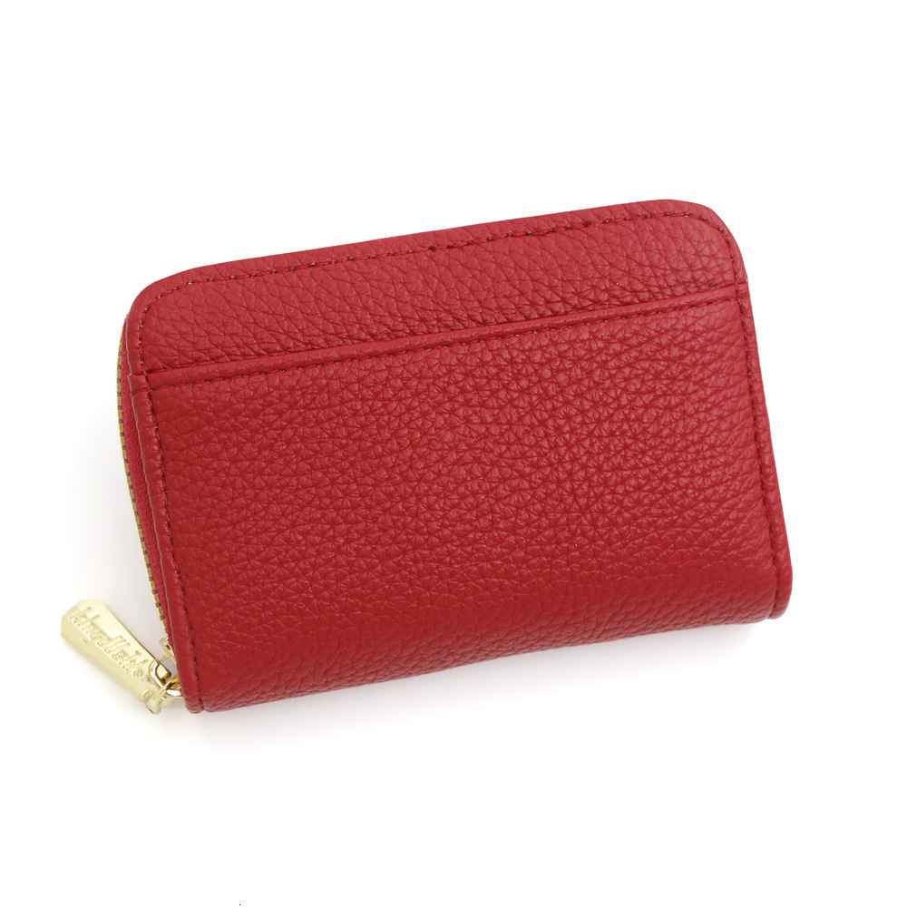 Designer Wallet Hot Selling Lychee Patterned Women S Coin Purse Large Capacity Bag Card Holder Organ Bag Luxury Wallet Key Pouch