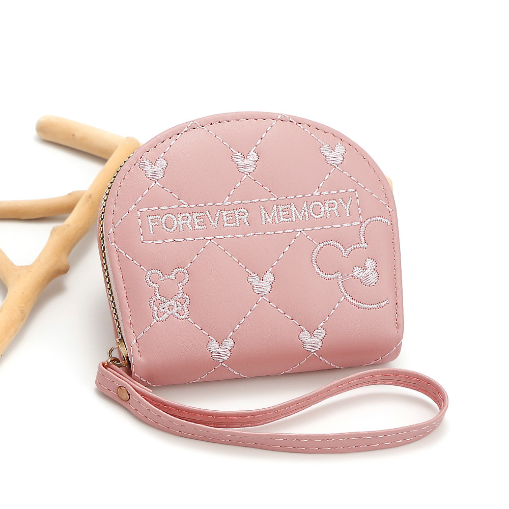 Designer Wallet Instagram Cartoon Cute Women S Wallet Mini Short Zipper Earphone Creative Embroidered Shell Storage Card Bag Luxury Wallet Key Pouch